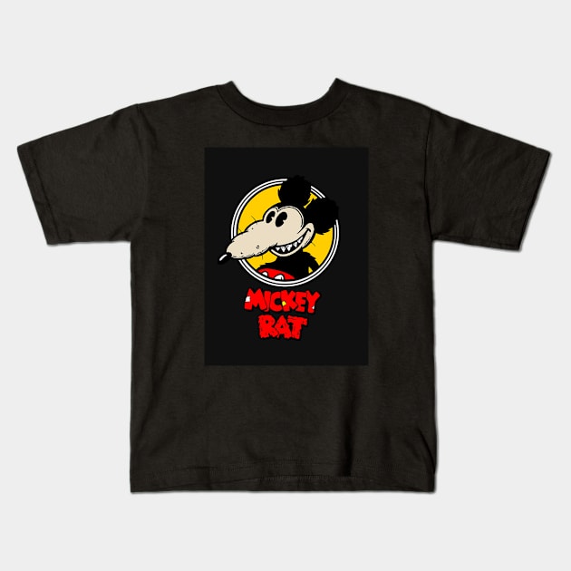 MICKEY RAT Kids T-Shirt by The Jung Ones